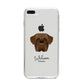 Dogue de Bordeaux Personalised iPhone 8 Plus Bumper Case on Silver iPhone