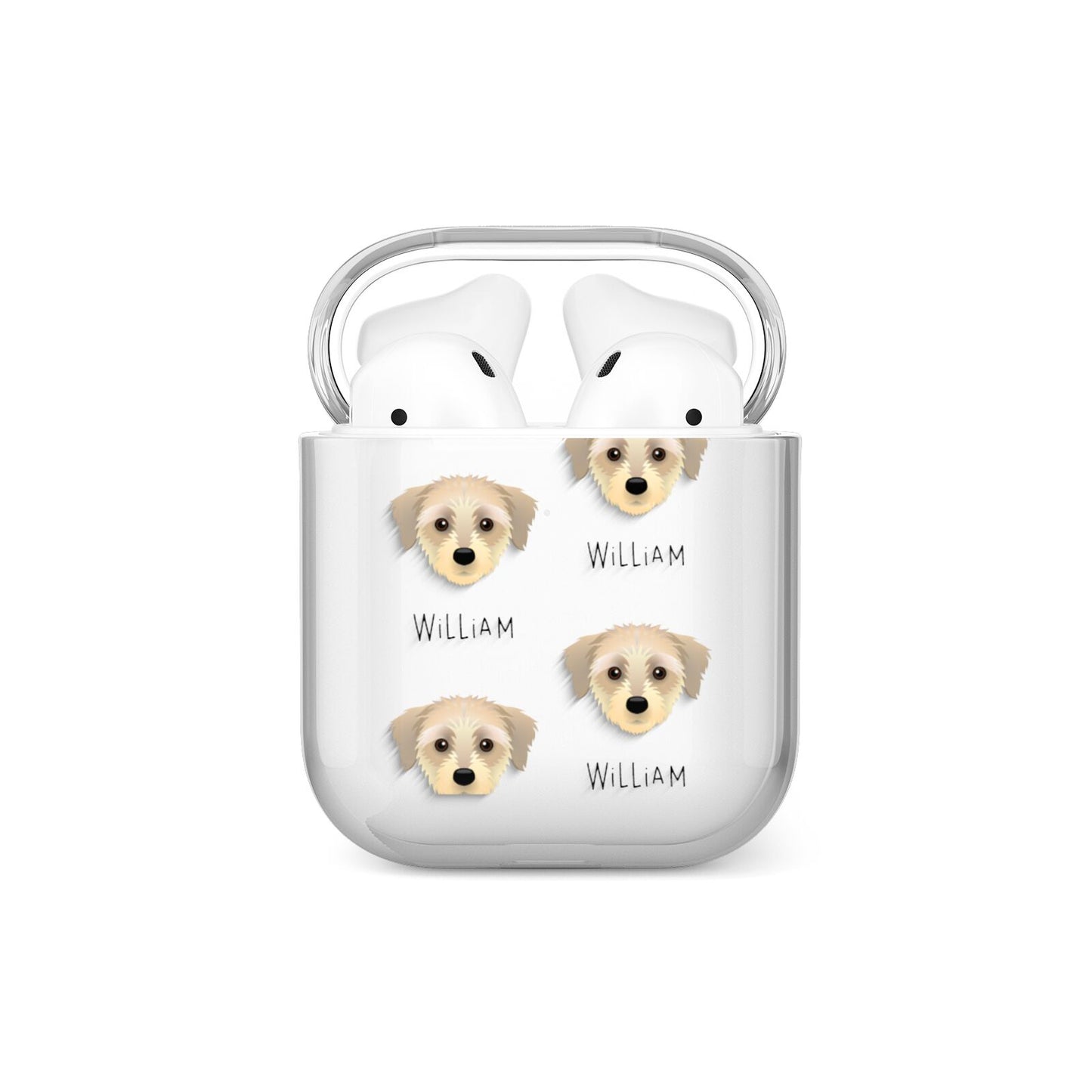 Dorkie Icon with Name AirPods Case