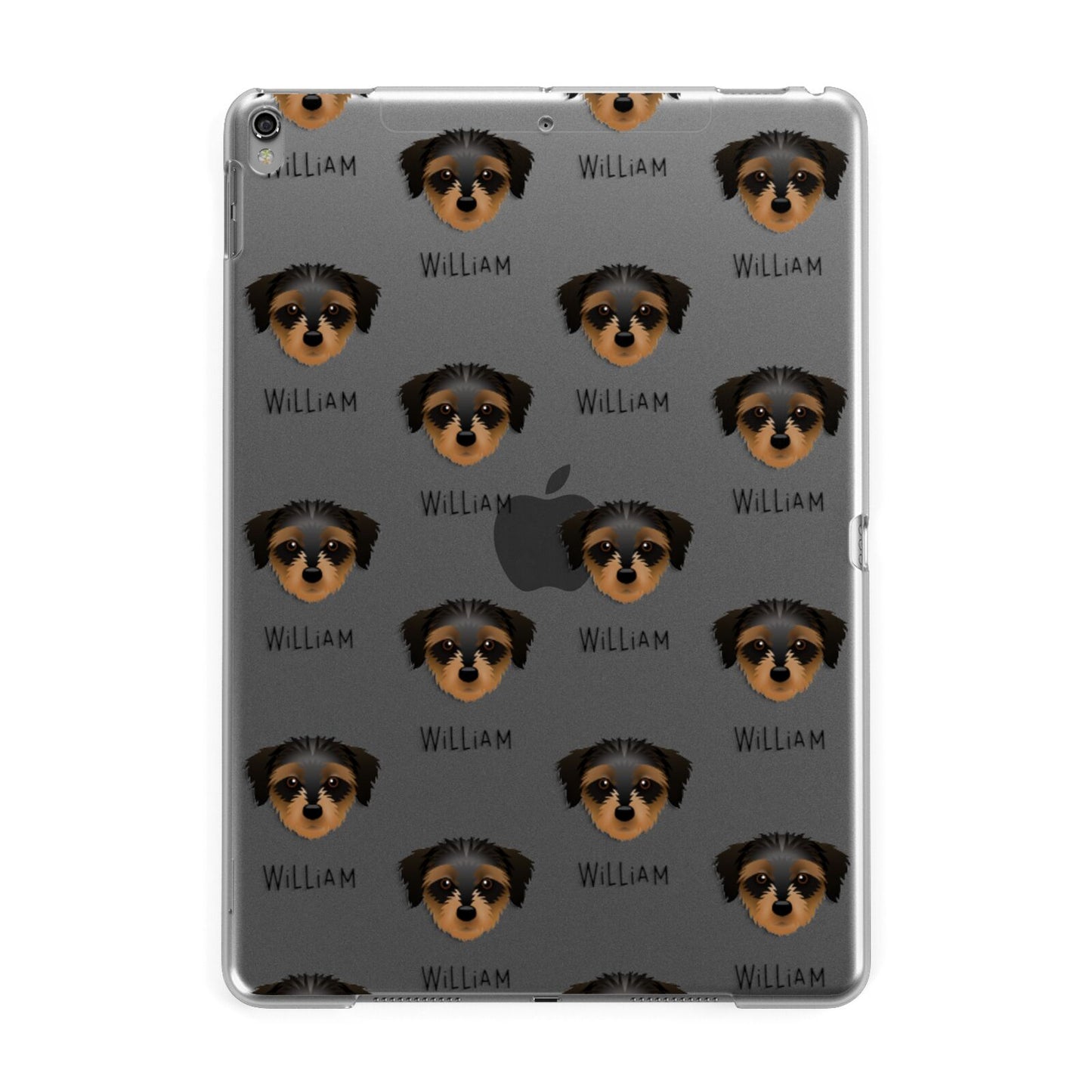 Dorkie Icon with Name Apple iPad Grey Case