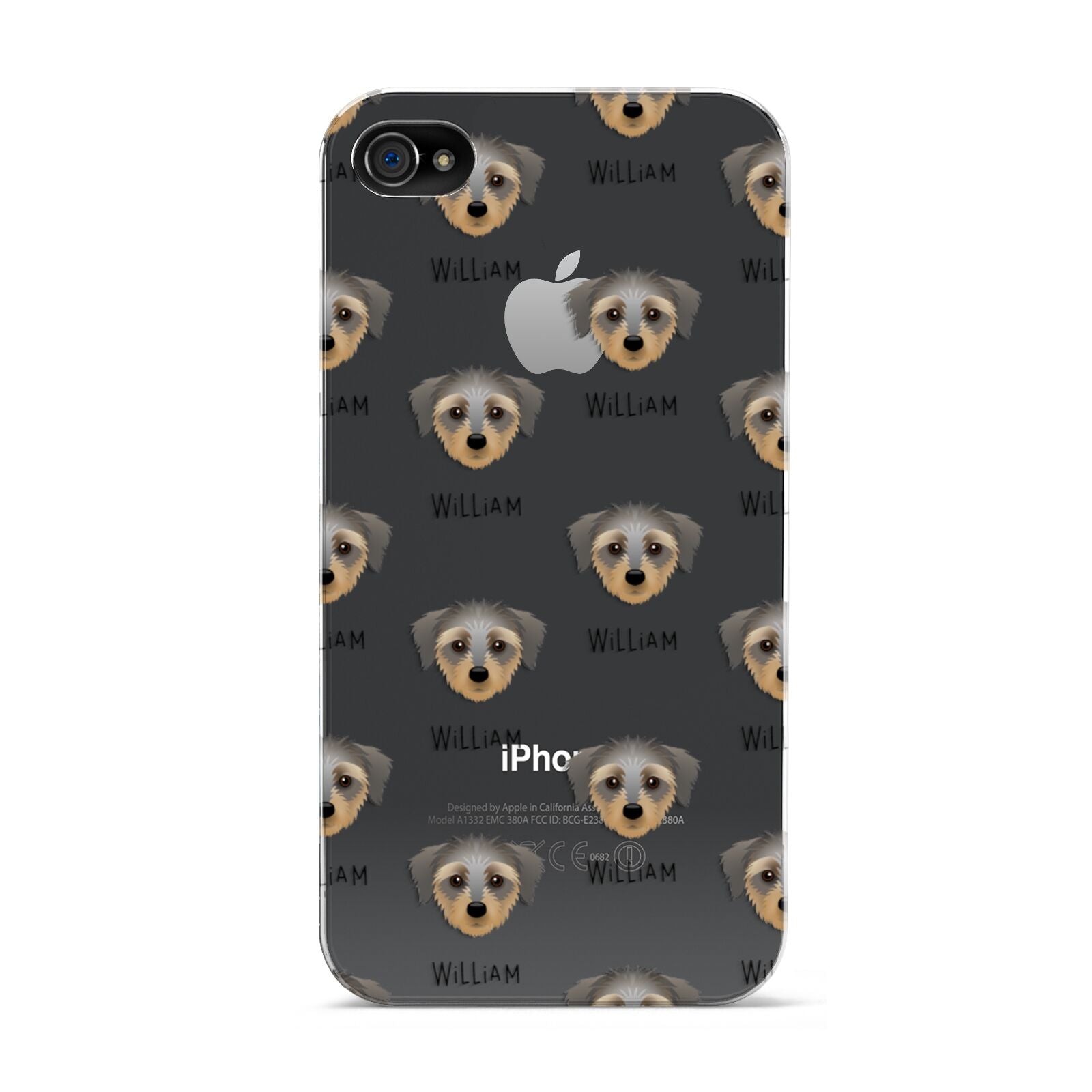 Dorkie Icon with Name Apple iPhone 4s Case