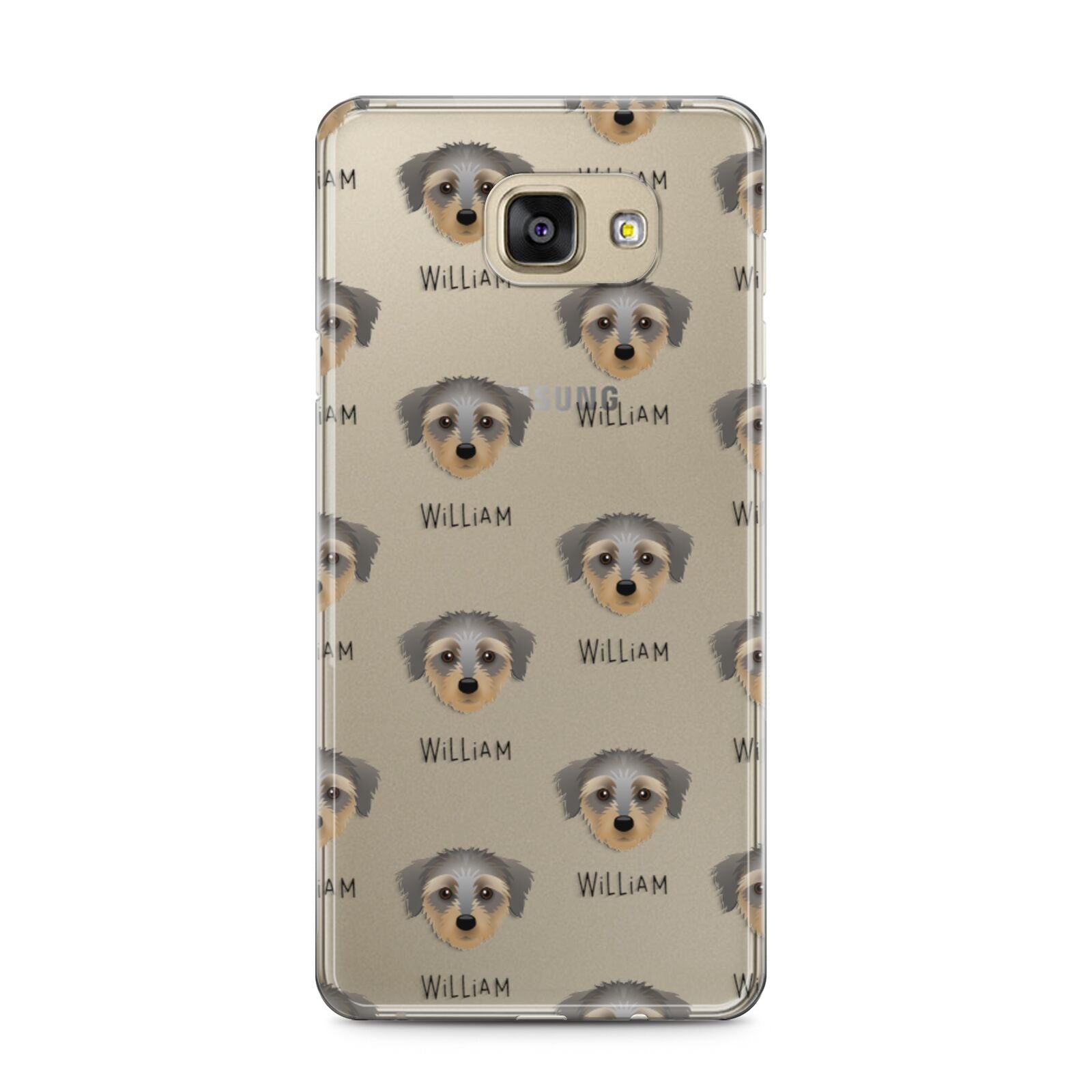 Dorkie Icon with Name Samsung Galaxy A5 2016 Case on gold phone