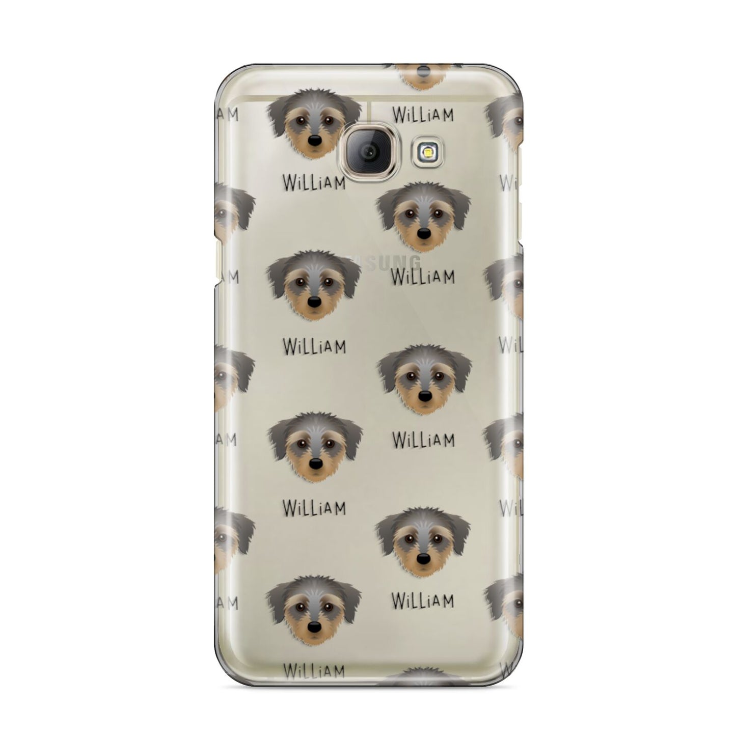 Dorkie Icon with Name Samsung Galaxy A8 2016 Case