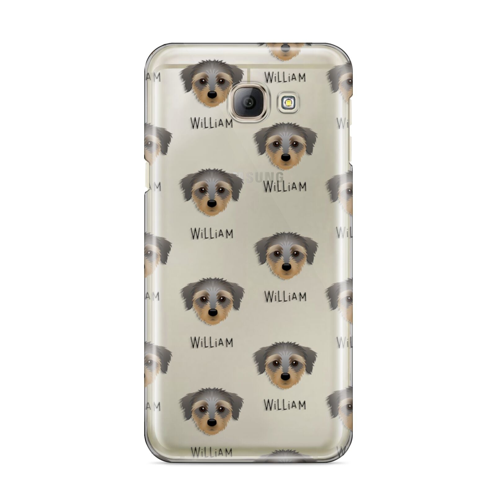 Dorkie Icon with Name Samsung Galaxy A8 2016 Case