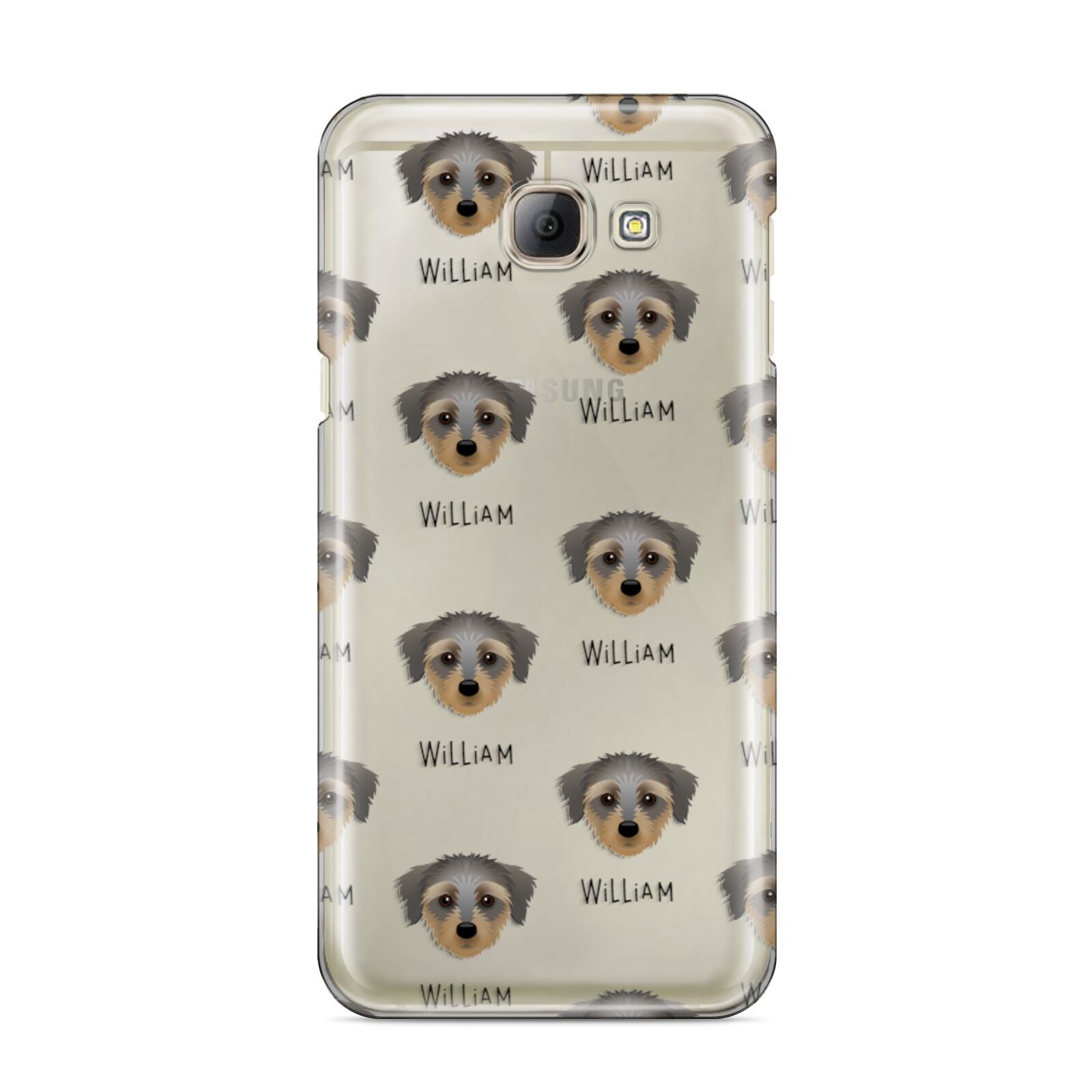Dorkie Icon with Name Samsung Galaxy A8 2016 Case