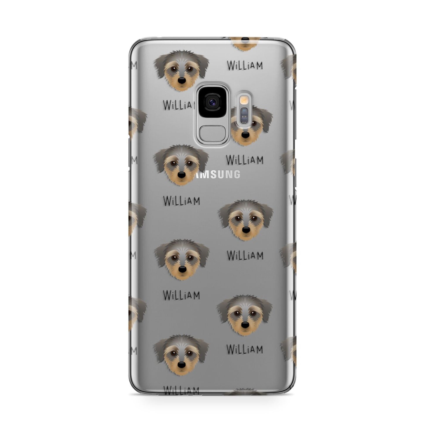 Dorkie Icon with Name Samsung Galaxy S9 Case