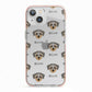 Dorkie Icon with Name iPhone 13 TPU Impact Case with Pink Edges