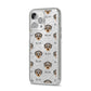 Dorkie Icon with Name iPhone 14 Pro Max Glitter Tough Case Silver Angled Image