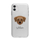 Dorkie Personalised Apple iPhone 11 in White with Bumper Case