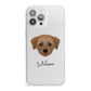 Dorkie Personalised iPhone 13 Pro Max Clear Bumper Case