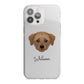 Dorkie Personalised iPhone 13 Pro Max TPU Impact Case with White Edges