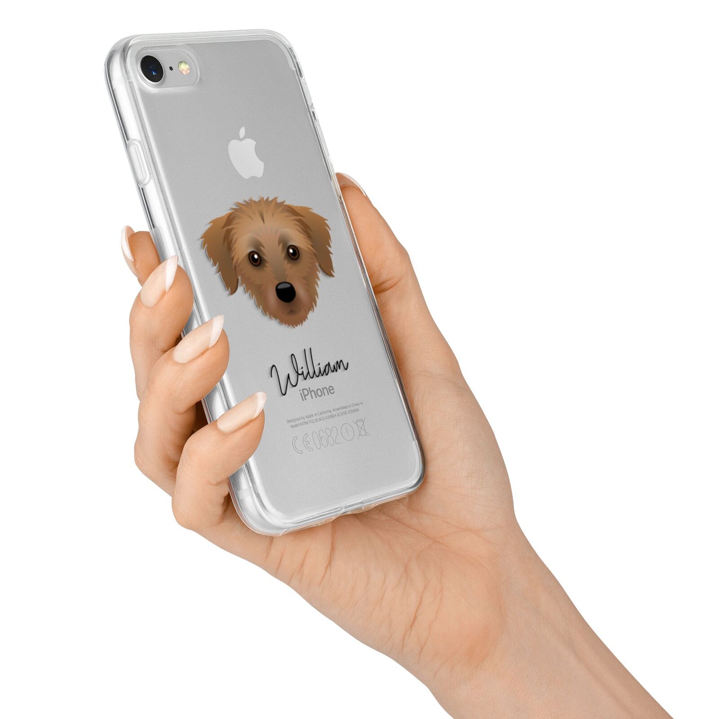 Dorkie Personalised iPhone 7 Bumper Case on Silver iPhone Alternative Image