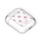 Dots Initials Personalised AirPods Case Laid Flat