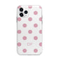 Dots Initials Personalised Apple iPhone 11 Pro Max in Silver with Bumper Case