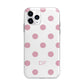 Dots Initials Personalised Apple iPhone 11 Pro in Silver with Bumper Case