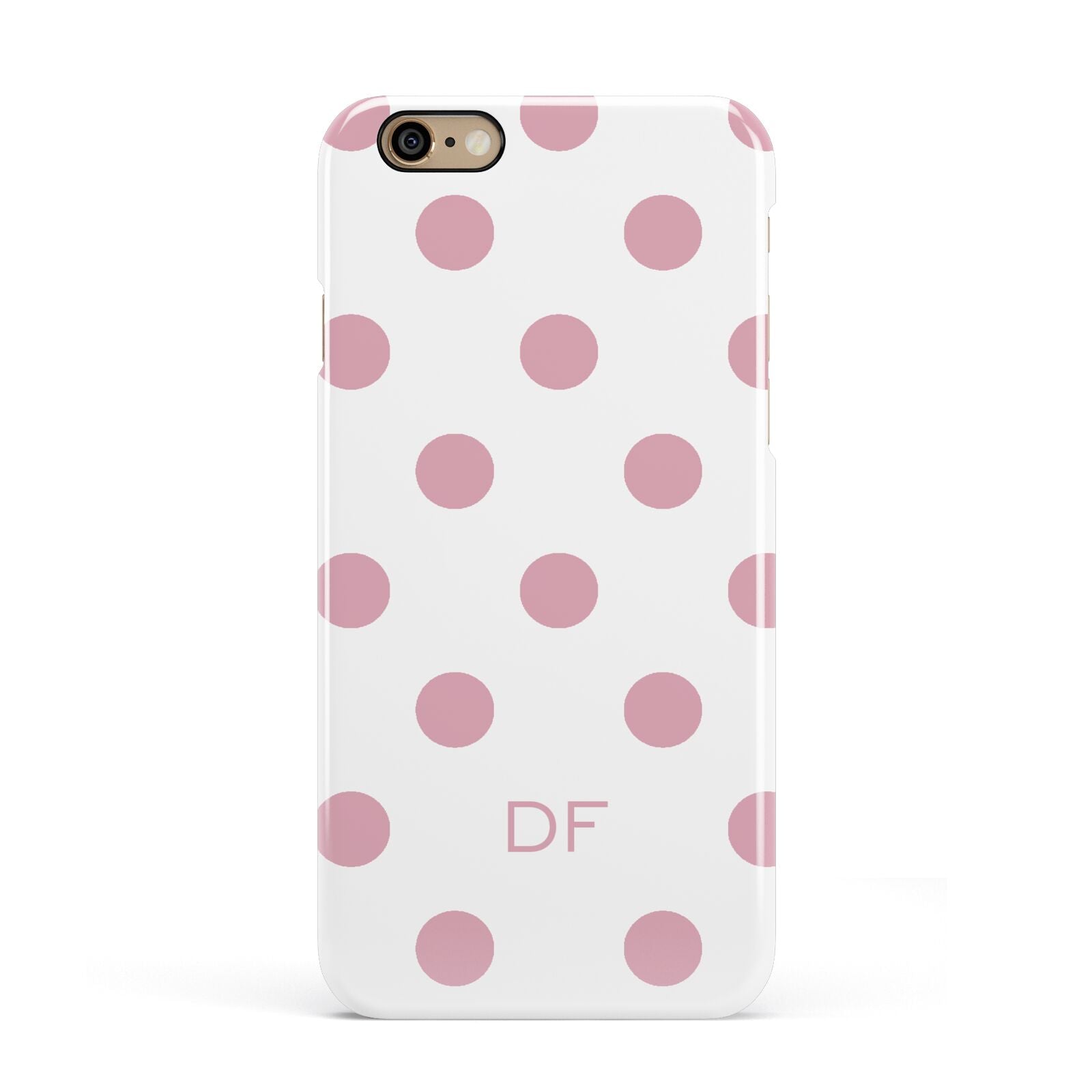 Dots Initials Personalised Apple iPhone 6 3D Snap Case