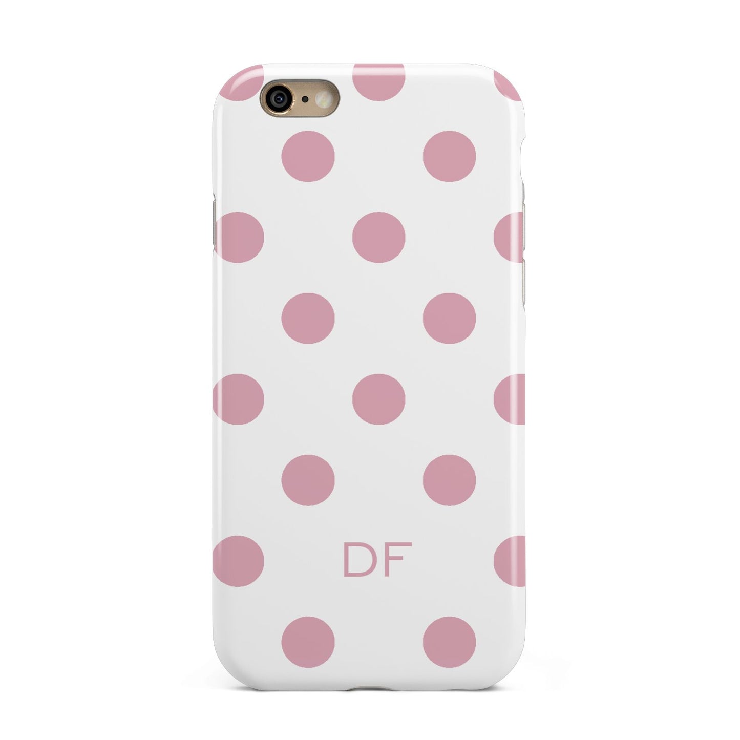 Dots Initials Personalised Apple iPhone 6 3D Tough Case