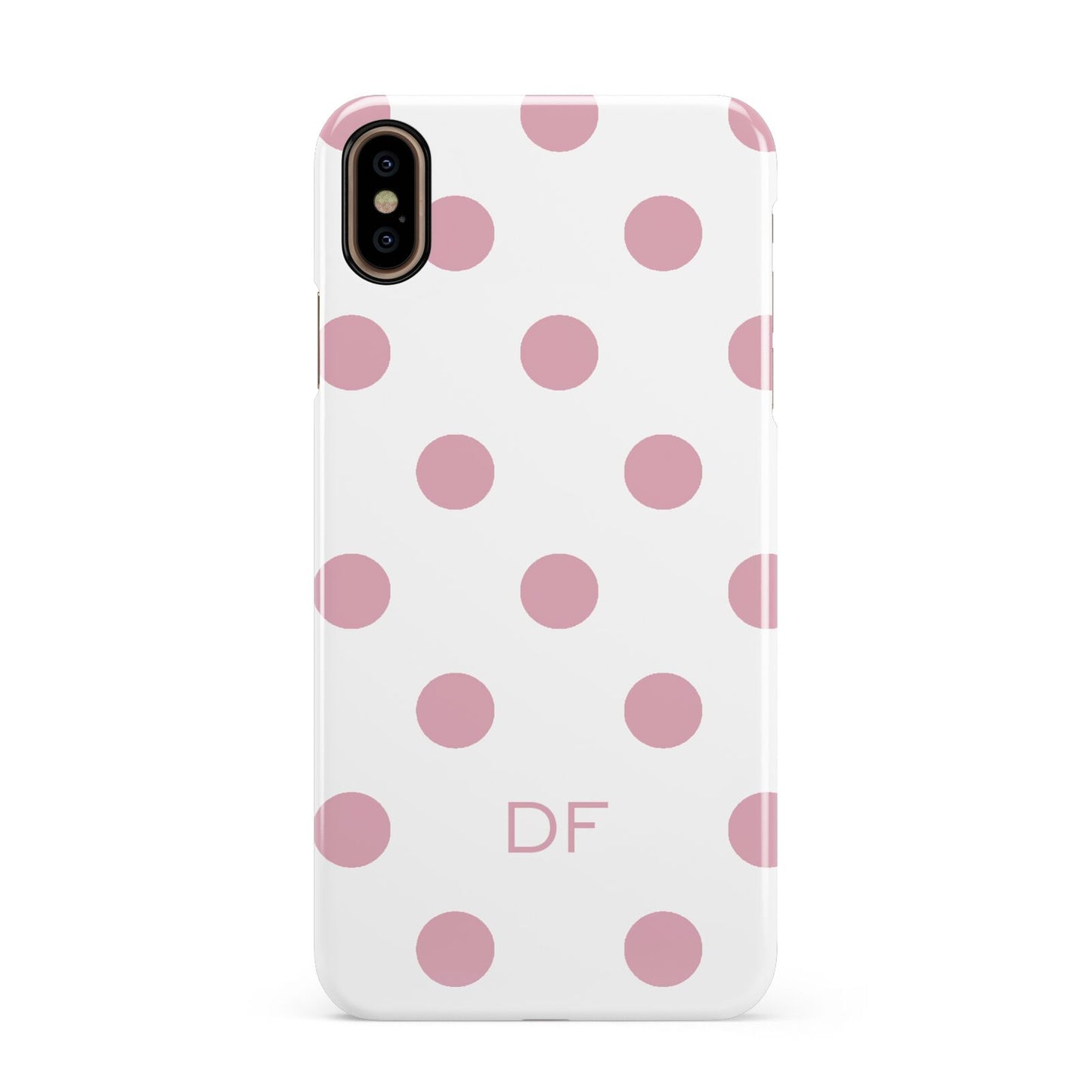 Dots Initials Personalised Apple iPhone Xs Max 3D Snap Case