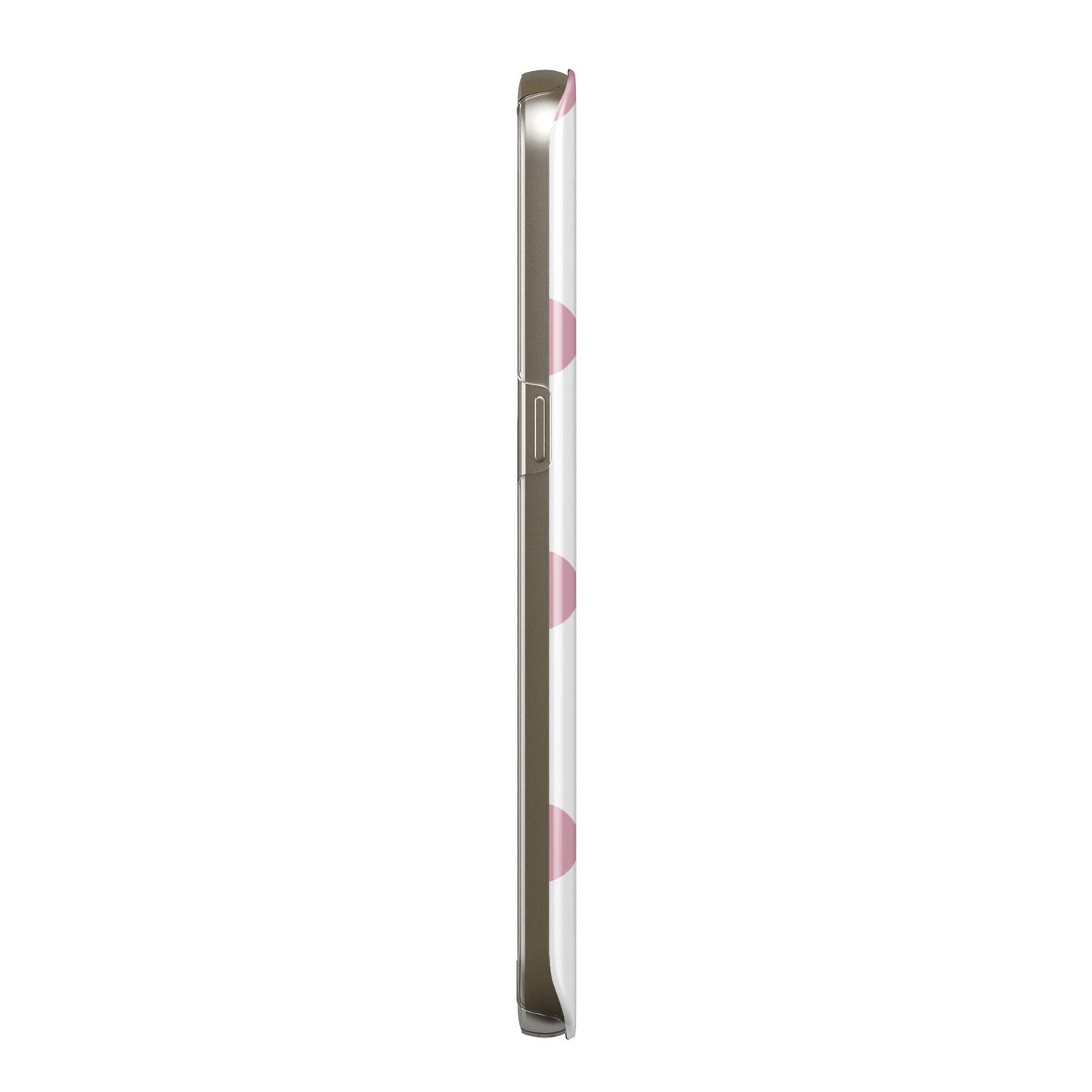 Dots Initials Personalised Protective Samsung Galaxy Case Side Angle