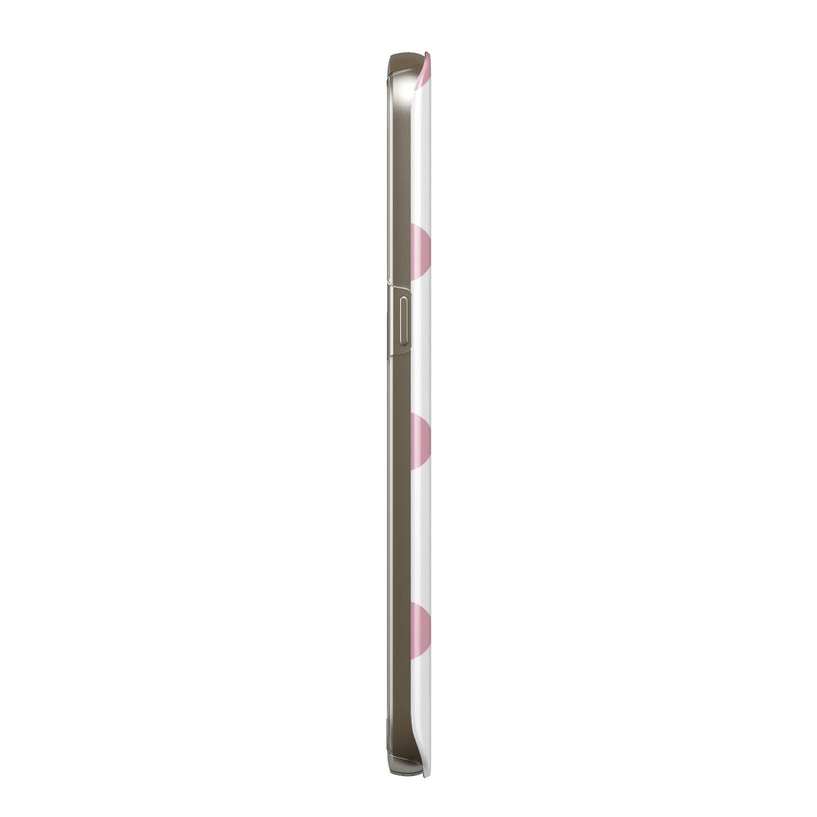 Dots Initials Personalised Protective Samsung Galaxy Case Side Angle