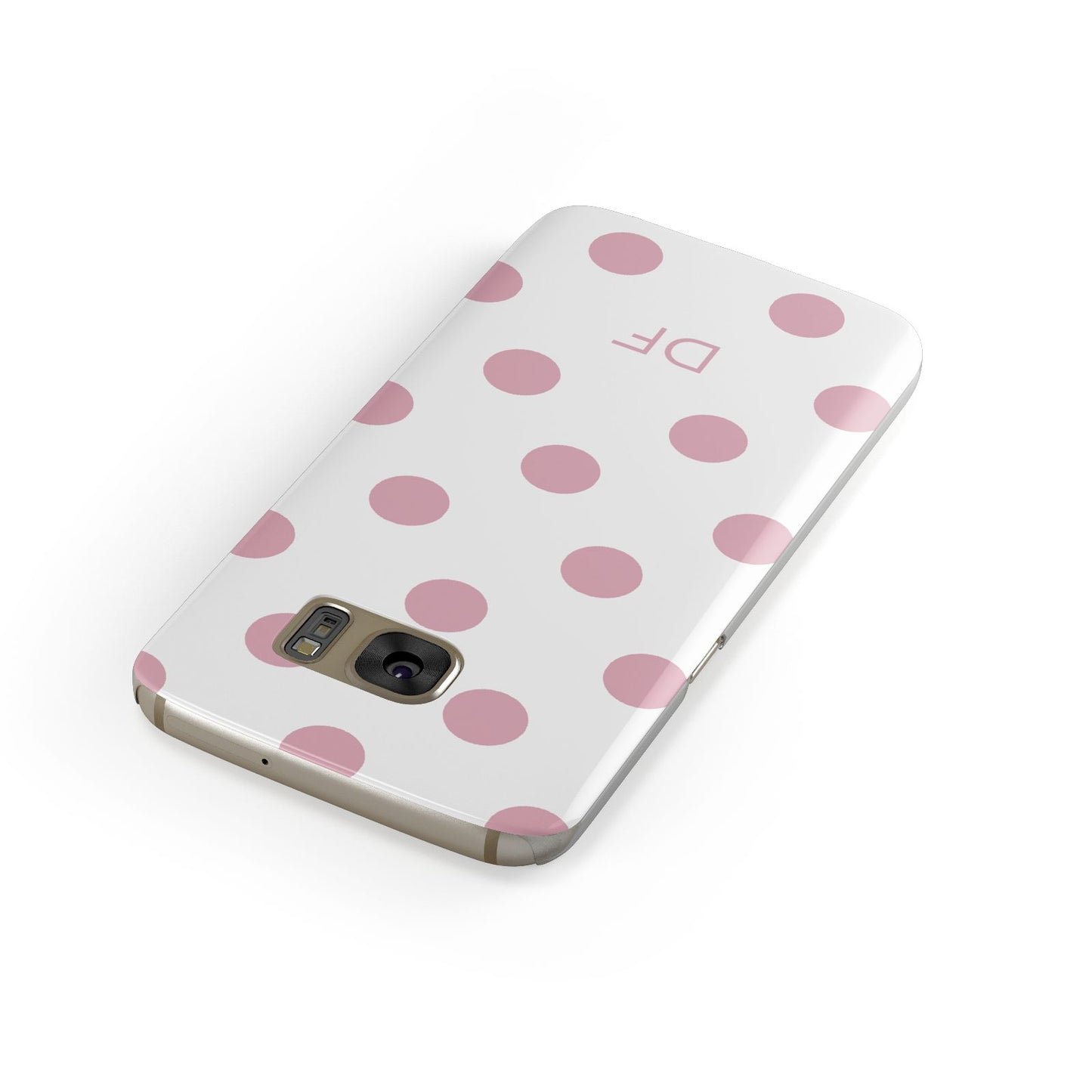 Dots Initials Personalised Samsung Galaxy Case Front Close Up