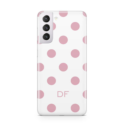 Dots Initials Personalised Samsung S21 Case