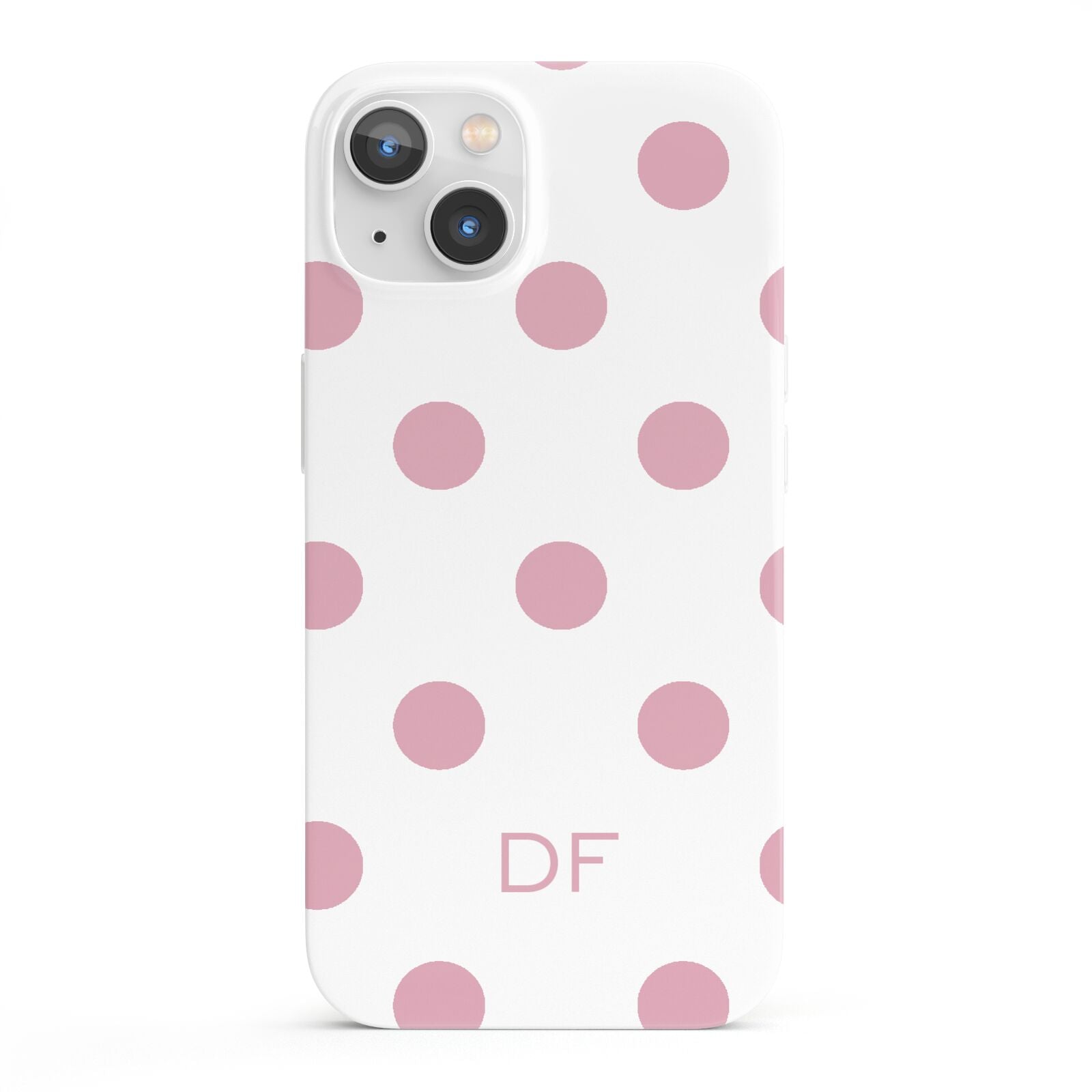 Dots Initials Personalised iPhone 13 Full Wrap 3D Snap Case