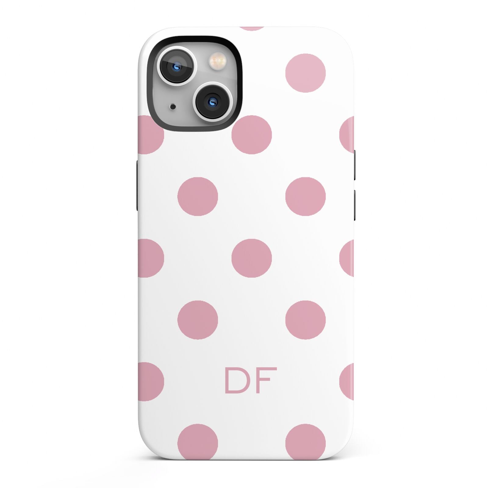 Dots Initials Personalised iPhone 13 Full Wrap 3D Tough Case