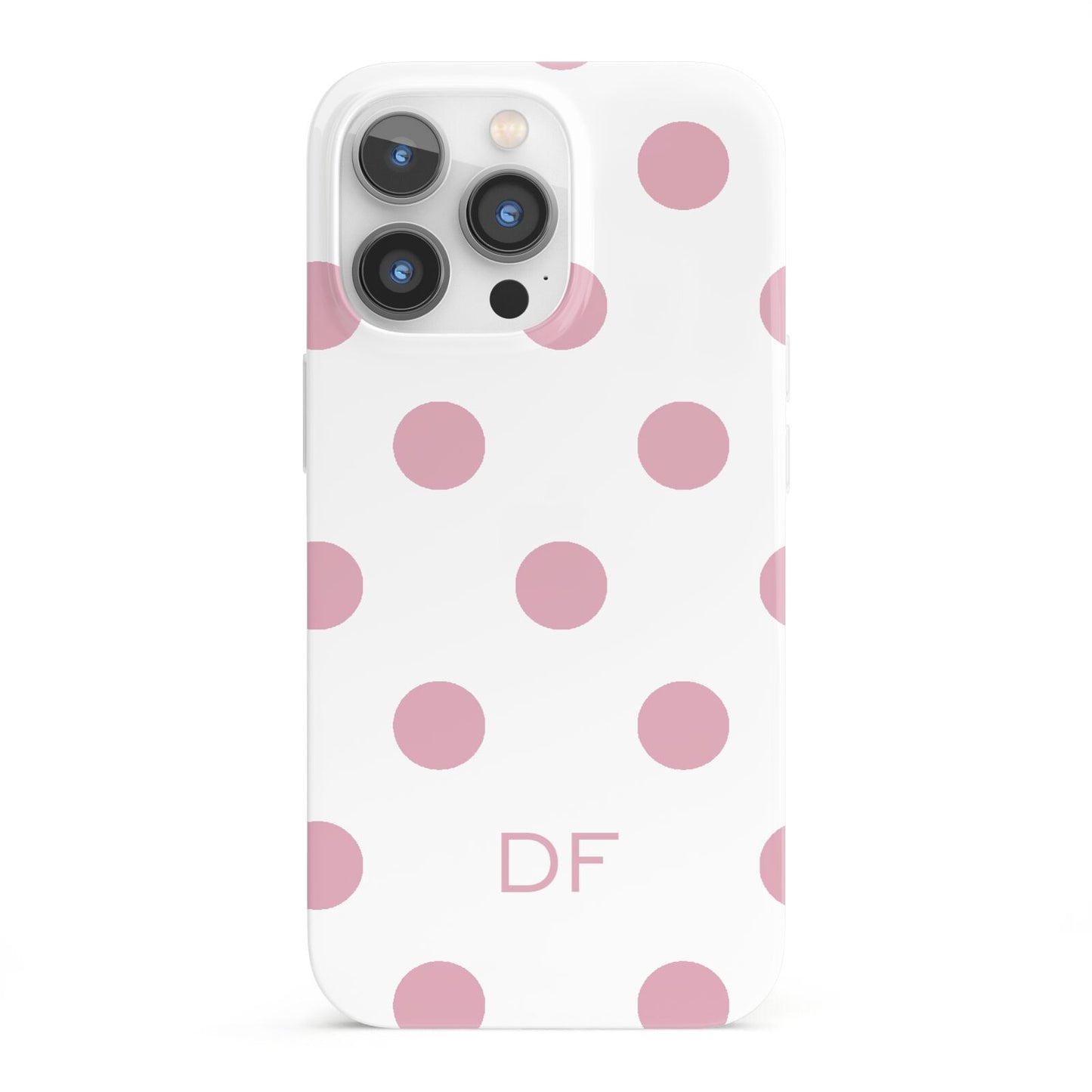 Dots Initials Personalised iPhone 13 Pro Full Wrap 3D Snap Case