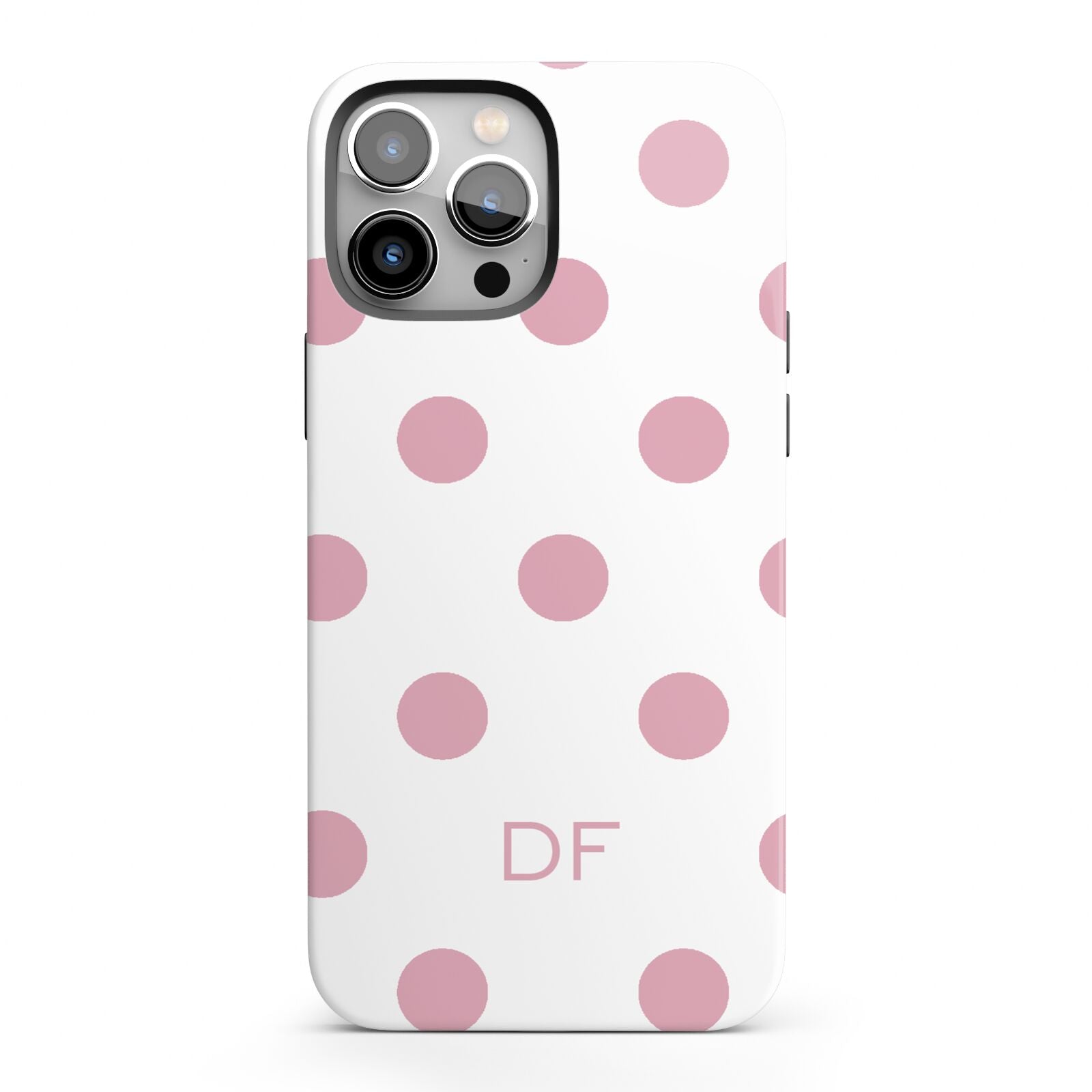 Dots Initials Personalised iPhone 13 Pro Max Full Wrap 3D Tough Case