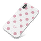 Dots Initials Personalised iPhone X Bumper Case on Silver iPhone