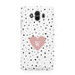Dotted Pink Heart Personalised Huawei Mate 10 Protective Phone Case