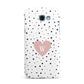 Dotted Pink Heart Personalised Samsung Galaxy A7 2017 Case