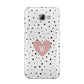Dotted Pink Heart Personalised Samsung Galaxy A8 2016 Case