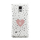 Dotted Pink Heart Personalised Samsung Galaxy Note 4 Case