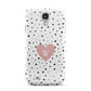 Dotted Pink Heart Personalised Samsung Galaxy S4 Case
