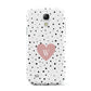 Dotted Pink Heart Personalised Samsung Galaxy S4 Mini Case