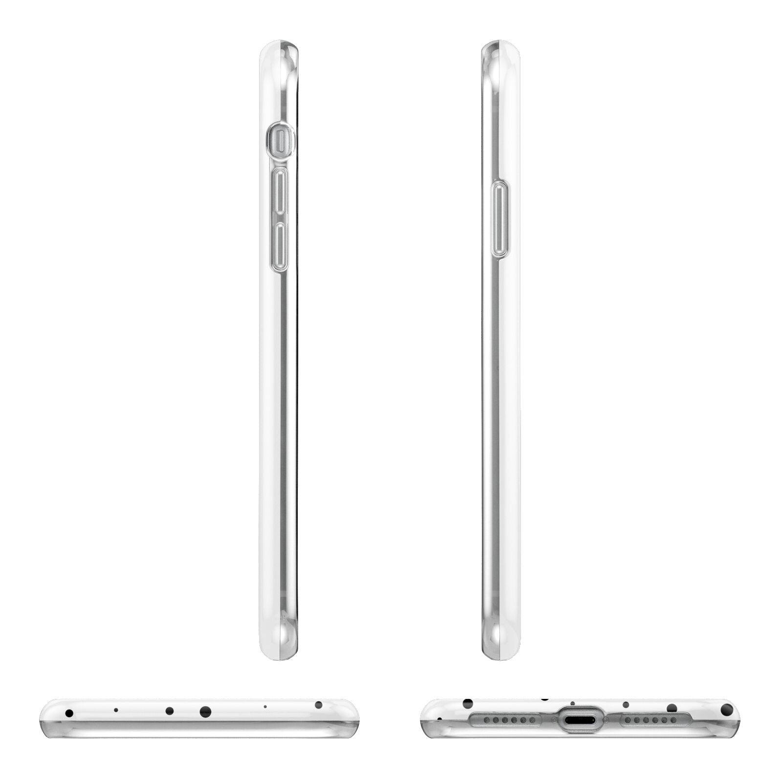 Dotted Pink Heart Personalised iPhone 11 Pro 3D Tough Case Angle Images