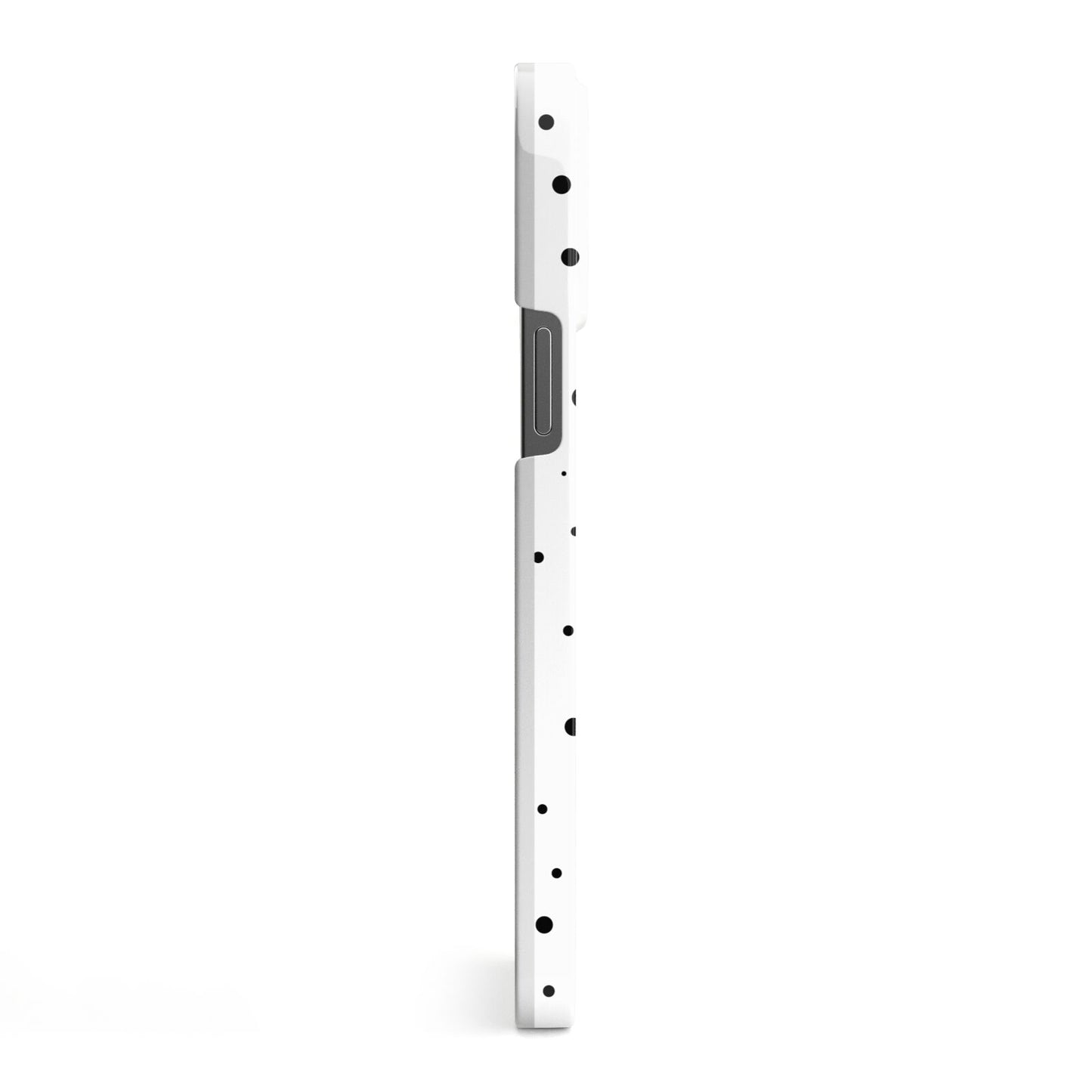 Dotted Pink Heart Personalised iPhone 13 Pro Max Side Image 3D Snap Case