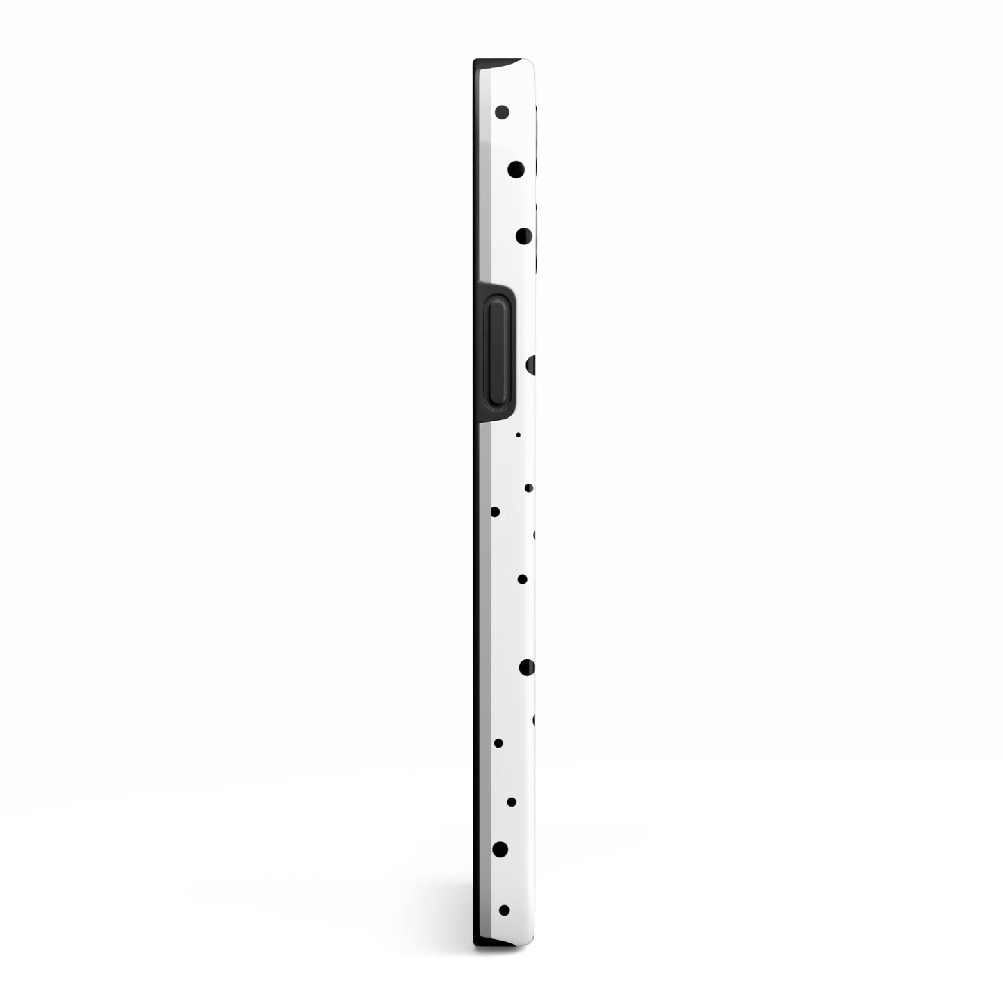 Dotted Pink Heart Personalised iPhone 13 Pro Max Side Image 3D Tough Case