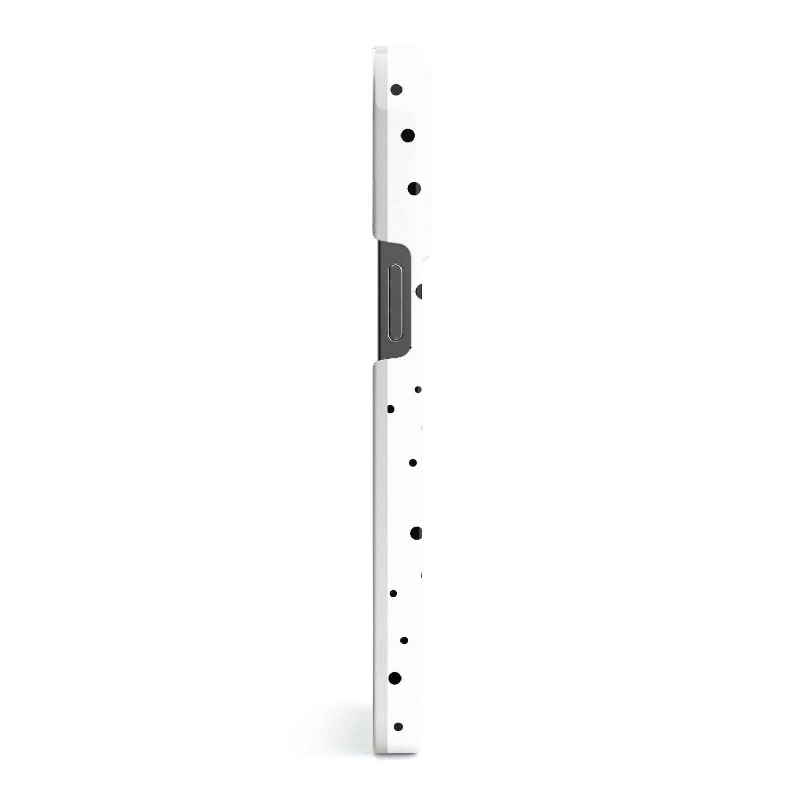 Dotted Pink Heart Personalised iPhone 13 Pro Side Image 3D Snap Case