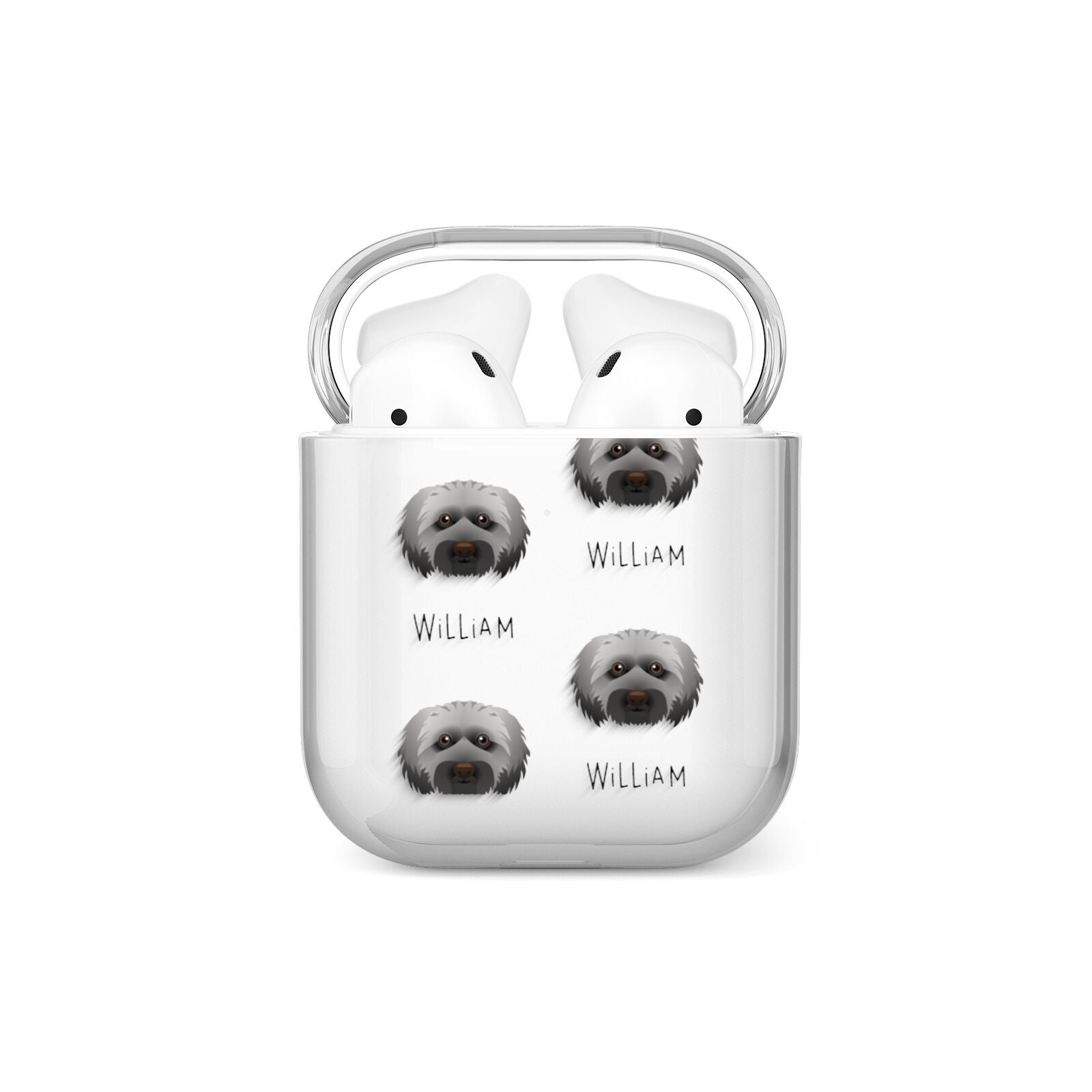 Doxiepoo Icon with Name AirPods Case