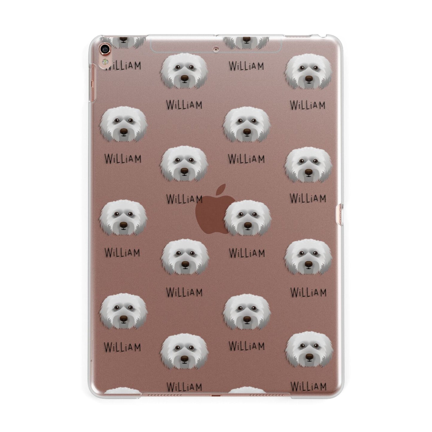 Doxiepoo Icon with Name Apple iPad Rose Gold Case