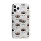 Doxiepoo Icon with Name Apple iPhone 11 Pro in Silver with Bumper Case