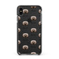 Doxiepoo Icon with Name Apple iPhone Xs Max Impact Case Black Edge on Black Phone