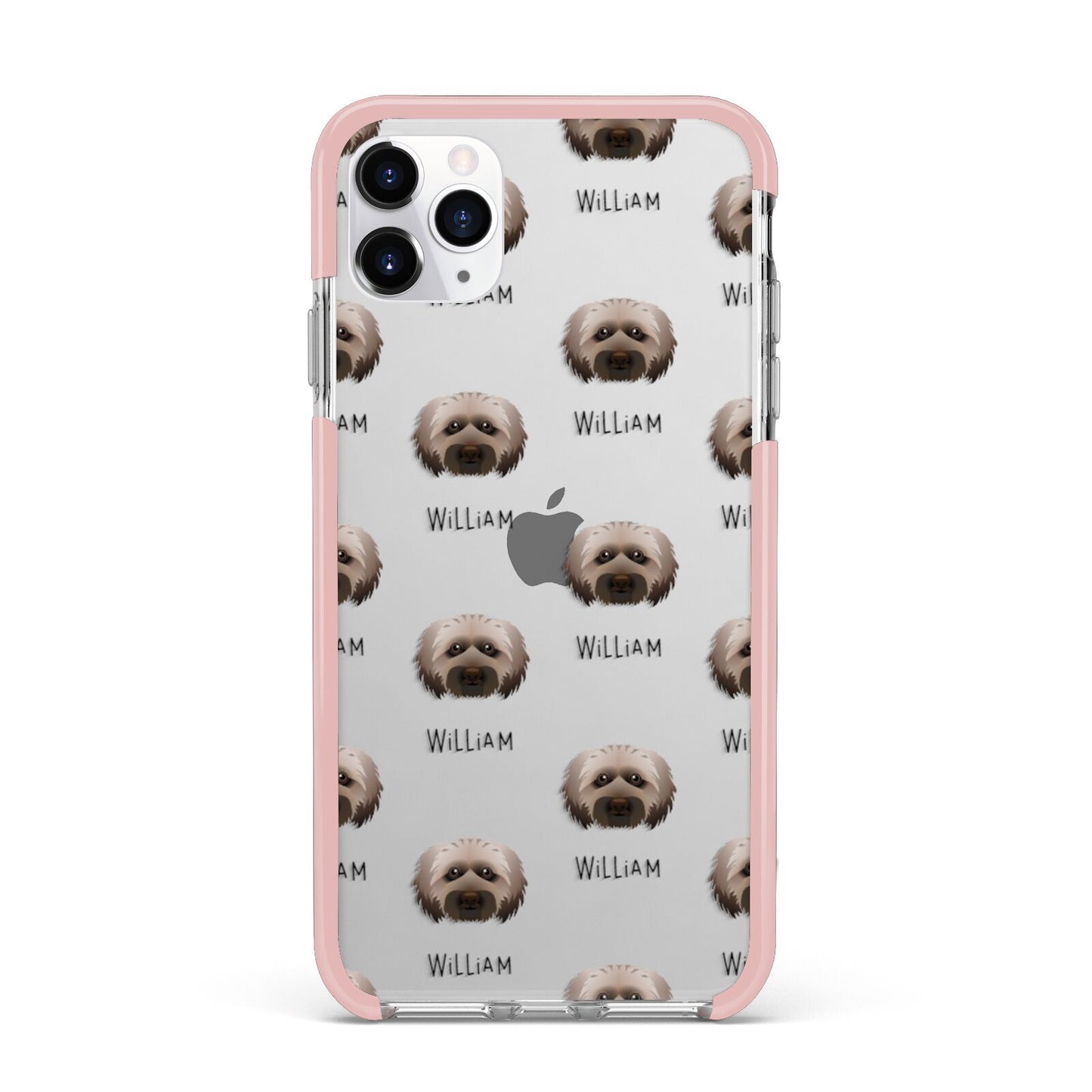 Doxiepoo Icon with Name iPhone 11 Pro Max Impact Pink Edge Case