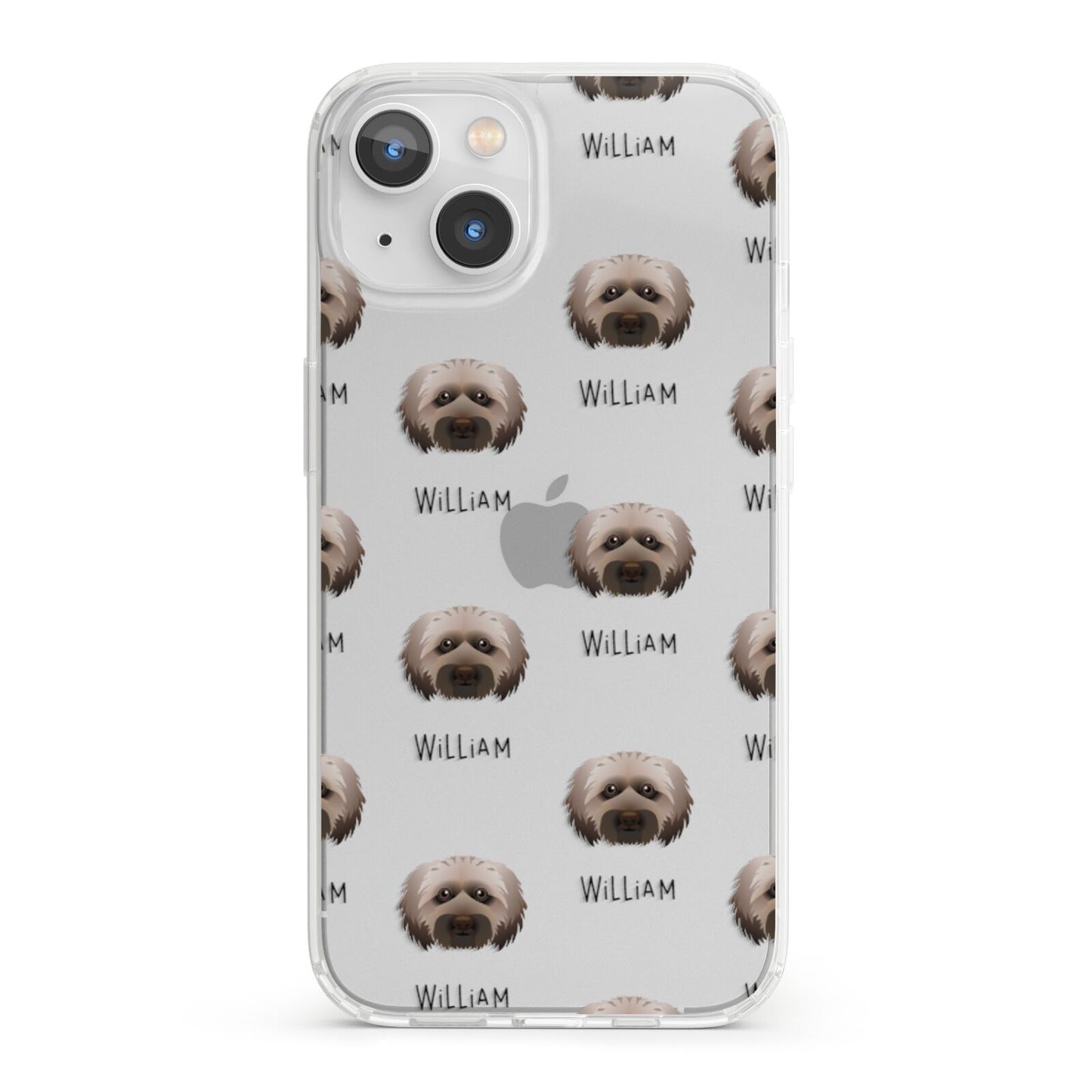 Doxiepoo Icon with Name iPhone 13 Clear Bumper Case