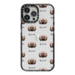 Doxiepoo Icon with Name iPhone 13 Pro Max Black Impact Case on Silver phone