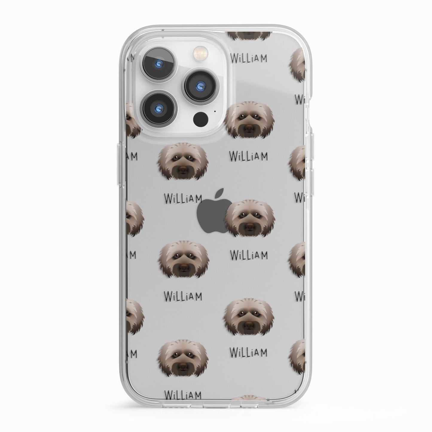 Doxiepoo Icon with Name iPhone 13 Pro TPU Impact Case with White Edges