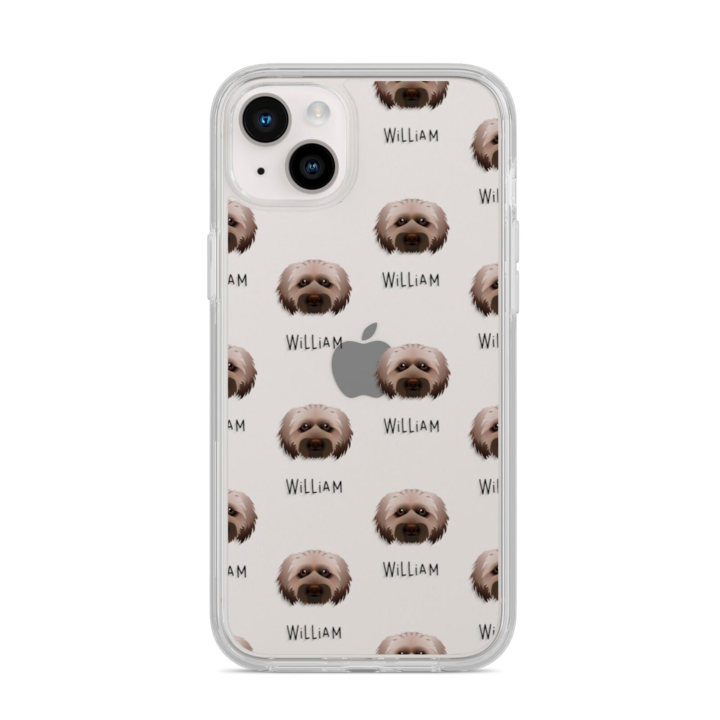 Doxiepoo Icon with Name iPhone 14 Plus Clear Tough Case Starlight