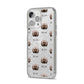 Doxiepoo Icon with Name iPhone 14 Pro Max Glitter Tough Case Silver Angled Image
